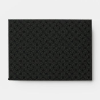 Elegant Black Envelope - A6 by mjakubo434 at Zazzle
