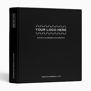 Elegant Black Estate Planning Binder