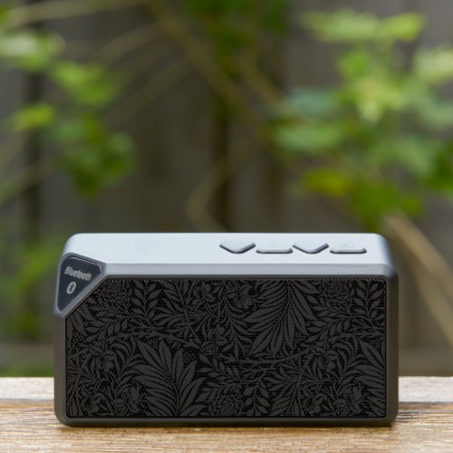 Elegant Black Floral Botanical Bluetooth Speaker