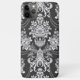 Elegant Black Floral Damask iPhone 11 Pro Max Case