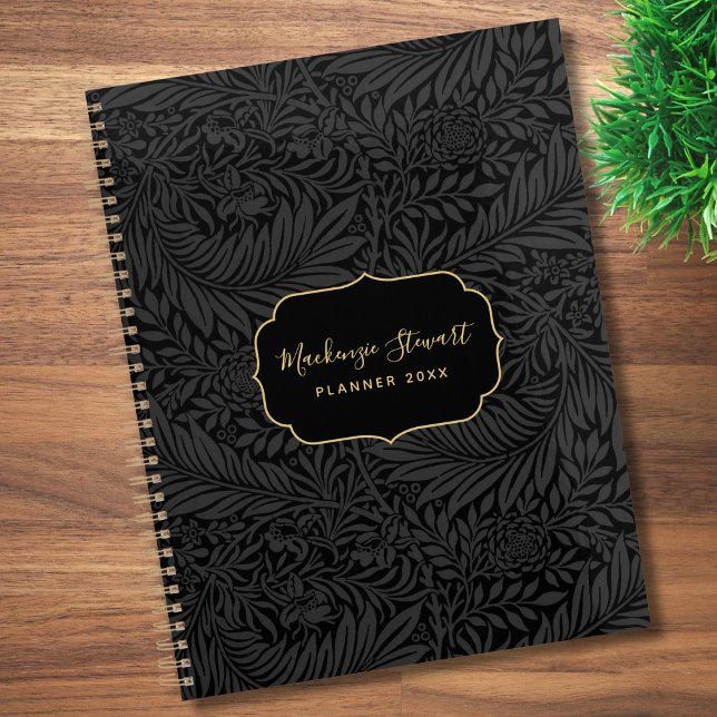 Elegant Black Floral Pattern 2026 Planner (Creator Uploaded)