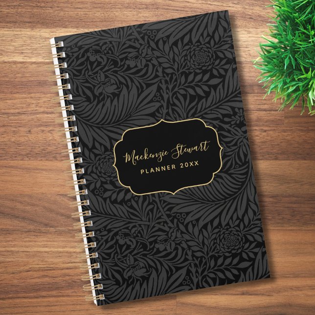 Elegant Black Floral Pattern 2026 Planner (Creator Uploaded)
