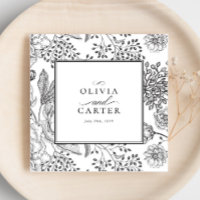 Elegant Black Floral Wedding