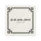 Elegant Black Frame Artdeco Graduation Napkin