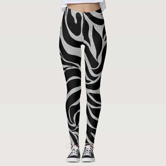 Cell Lab America Zizibe Clothing Leopard Print Synthetic Leather High Waist  Leggings