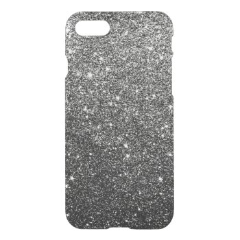 Elegant Black Glitter Iphone Se/8/7 Case by pinkbox at Zazzle