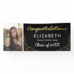 Elegant Black Gold 2022 Graduation Photo Banner Elegant Black Gold 2022 Graduation Photo Banner