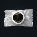 Elegant Black Gold Agate 80th Birthday Party Life Saver® Mints<br><div class="desc">These are Elegant Black Gold Agate 80th Birthday Party Life Saver Mints!</div>