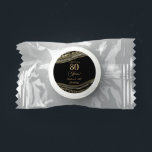 Elegant Black Gold Agate 80th Birthday Party Life Saver® Mints<br><div class="desc">These are Elegant Black Gold Agate 80th Birthday Party Life Saver Mints!</div>