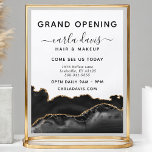 Elegant Black & Gold Agate Salon Grand Opening Flyer<br><div class="desc">Announce your salon's grand opening with this sophisticated flyer. The elegant design features a luxurious black and gold agate marble pattern,  perfect for upscale salons and spas. Easily customizable with your salon's details,  this flyer will captivate potential clients and create a buzz for your special event.</div>