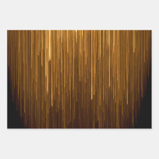 Elegant Black & Gold Anniversary Wrapping Paper Sheets