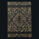 Elegant Black Gold Art Deco Design Kitchen Towel<br><div class="desc">Elegant Black and Gold Art Deco Design</div>