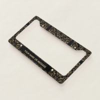 License Plate Frame - LUXURY - Black / Gold / ECH