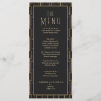 Elegant Black & Gold Art Deco Gatsby Wedding