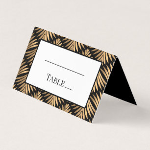 Elegant Black Gold Art Deco Gatsby Wedding Party
