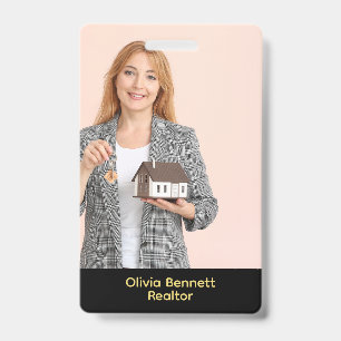 Elegant Black & Gold Badge