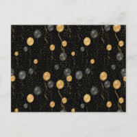 Elegant Black & Gold Balloons 