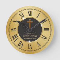 Elegant Black Gold Bible Verse Church