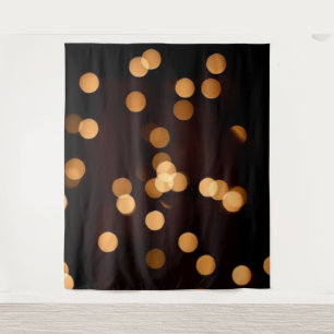 Elegant Black Gold Bokeh Photography Backdrop