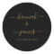 Elegant Black Gold Calligraphy Wedding