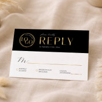 Elegant Black & Gold Company Logo Business Event
