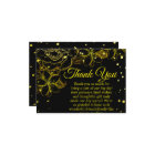 Elegant Black & Gold Floral Wedding Anniversary 