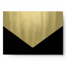 Elegant Black Gold Foil