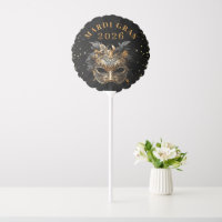 Elegant Black Gold Glitter Mardi Gras 2025