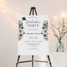 Elegant Black & Gold Graduation Foam Board