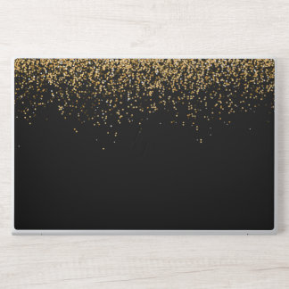 Elegant Black Gold Greenery HP Laptop Skin