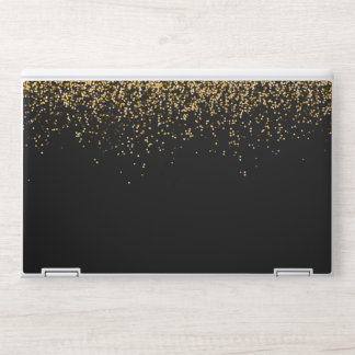 Elegant Black Gold Greenery HP Laptop Skin
