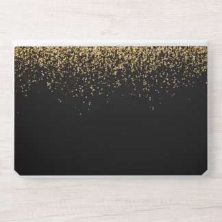 Elegant Black Gold Greenery HP Laptop Skin