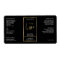 Elegant Black & Gold Hair Oil Dropper Bottle Label