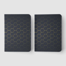 Elegant Black Gold Hexagonal Pattern