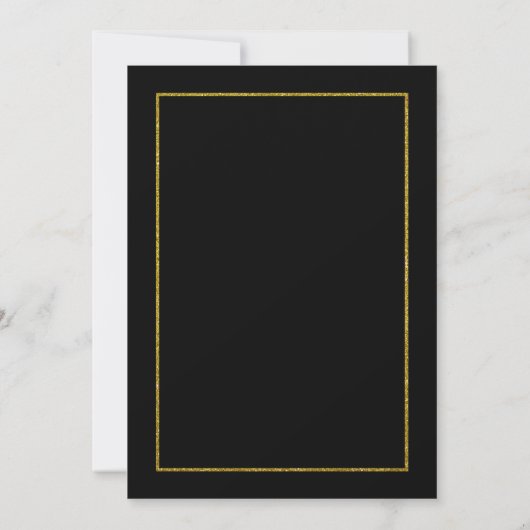 Elegant Black Gold Housewarming Party (Back)