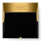 Elegant Black Gold Invitation Envelope
