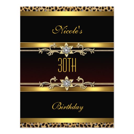 Classy 30Th Birthday Invitations 5