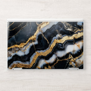 Elegant Black & Gold  Marble HP Laptop Skin