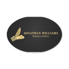 Elegant Black & Gold Notary Public 
