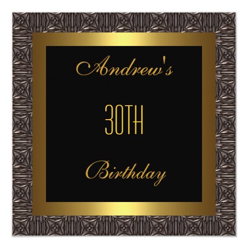 Classy 30Th Birthday Invitations 3