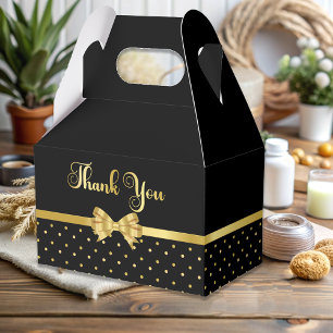 Elegant Black & Gold Surprise Birthday Party Favor Boxes