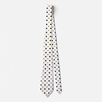 gold polka dot tie