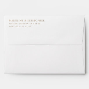 Elegant Black Gold Typographic Envelope