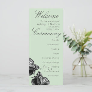 Elegant Black Gold Watercolor Fish Wedding