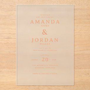 Elegant Black Gold Wedding Invitation