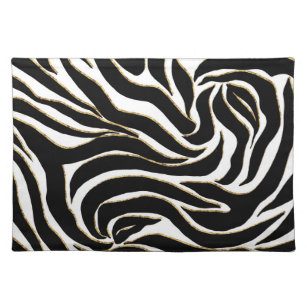 zebra with gold stripes