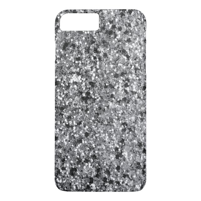 Elegant Black & Gray Faux Glitter GR 1 Case-Mate iPhone Case (Back)