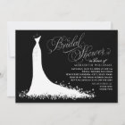 Elegant Black Gray Wedding Gown Bridal Shower