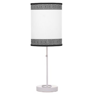 Elegant Black Greek Pattern on White