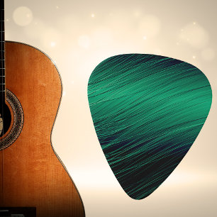 Elegant Black Green Luxury Design Modern Musician Guitar Pick